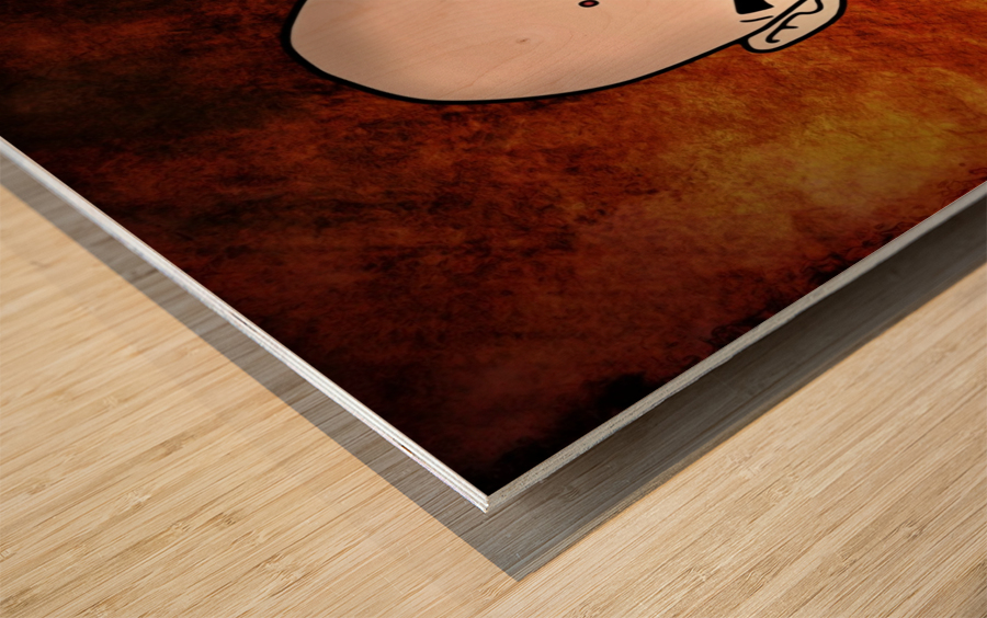 Dragon Ball *Krilin* Wood print