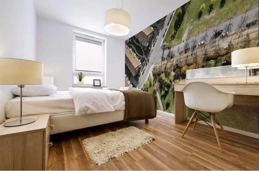 Quartier vert Mural print