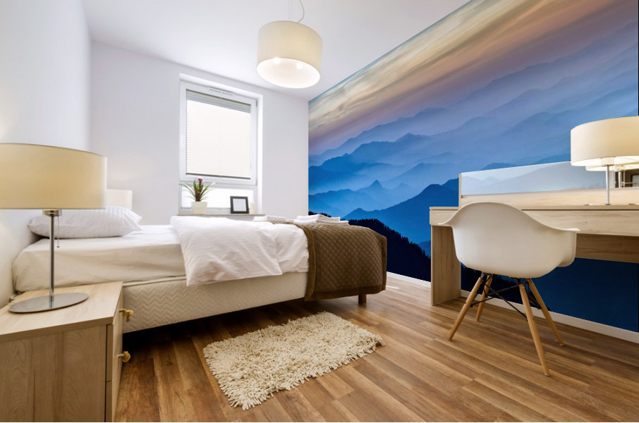 mountains are cool Mural print