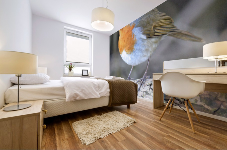 birds are alone here Mural print
