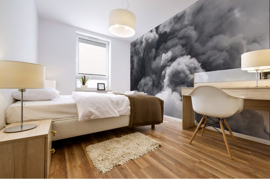 clouds represent love Mural print