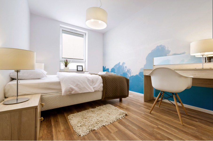 clouds can be blue Mural print