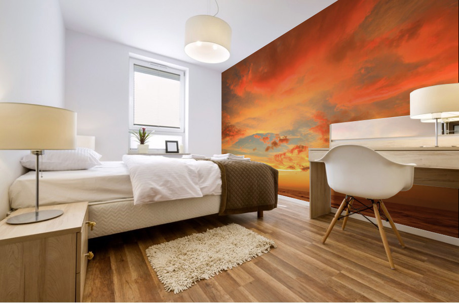 clouds make us smile Mural print