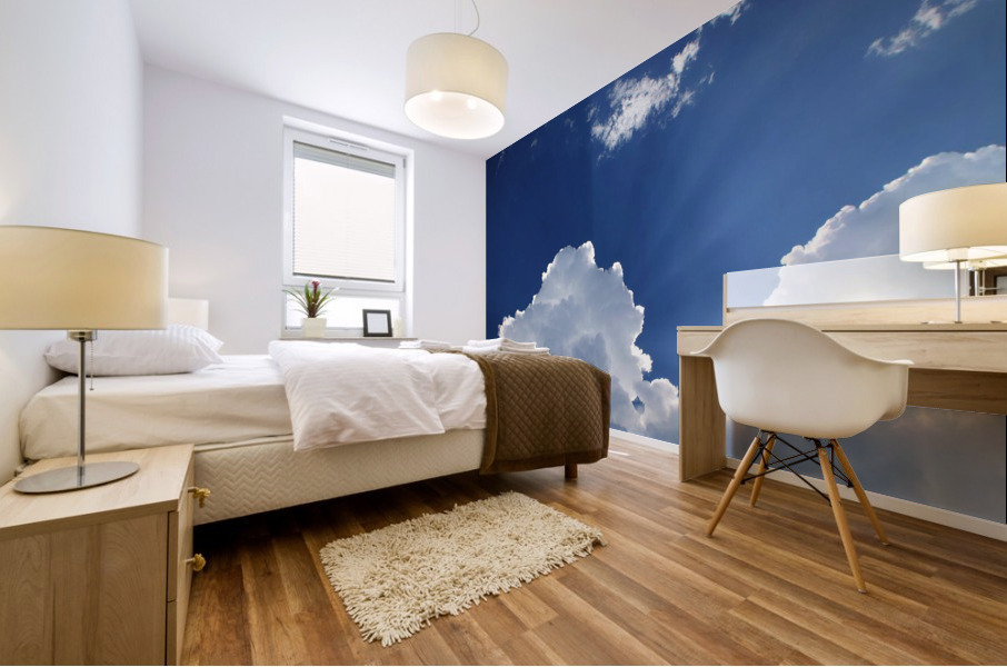 clouds remain scene Mural print