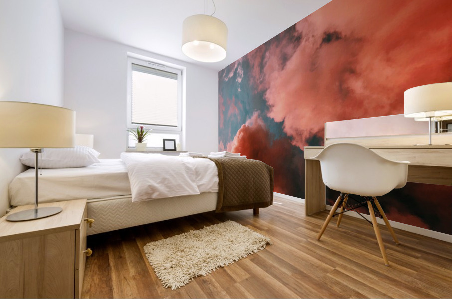 clouds can be warm Mural print
