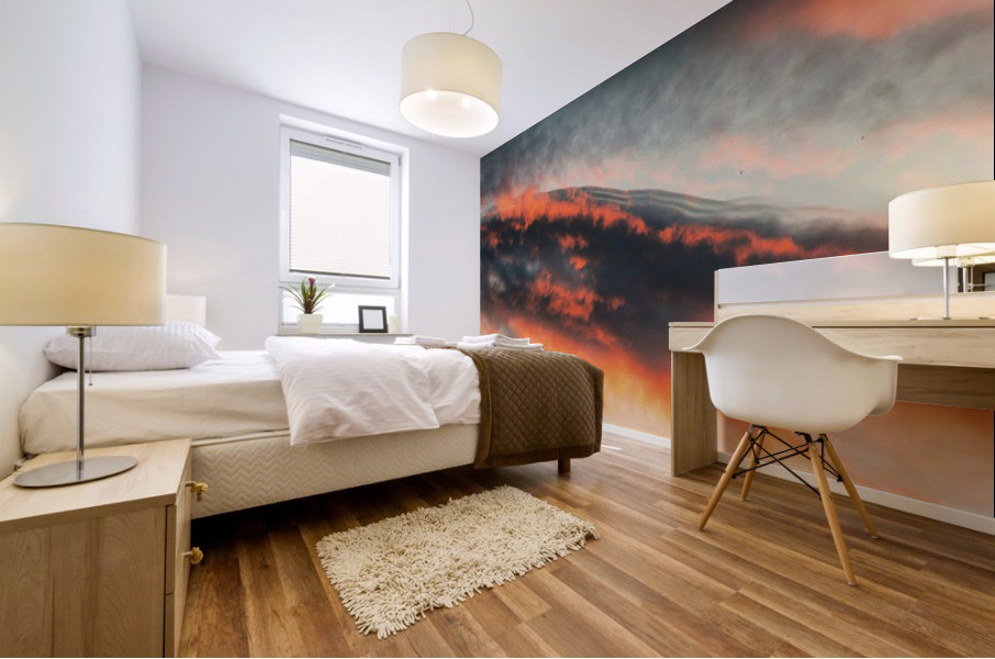 clouds are colourful Mural print