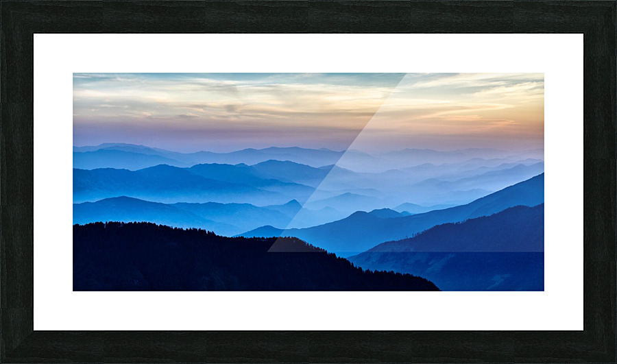 mountains are cool Picture Frame print