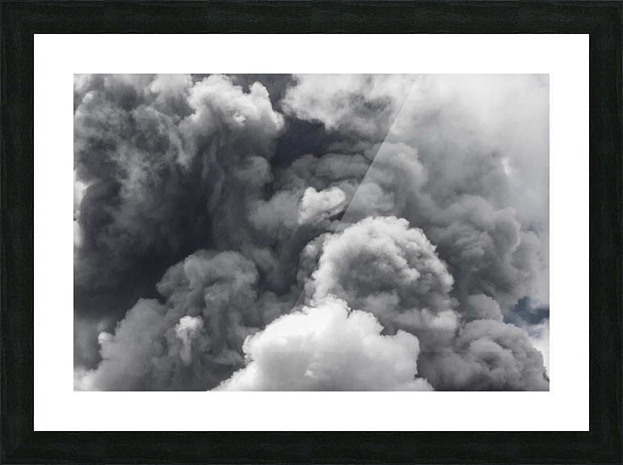 clouds represent love Picture Frame print