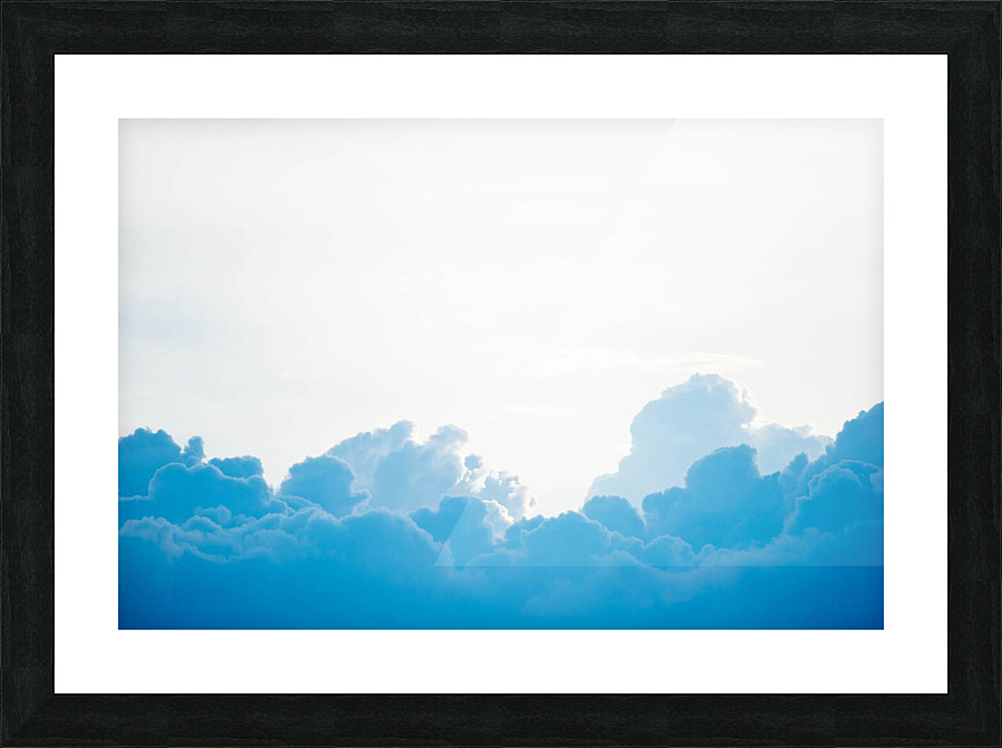 clouds can be blue Picture Frame print