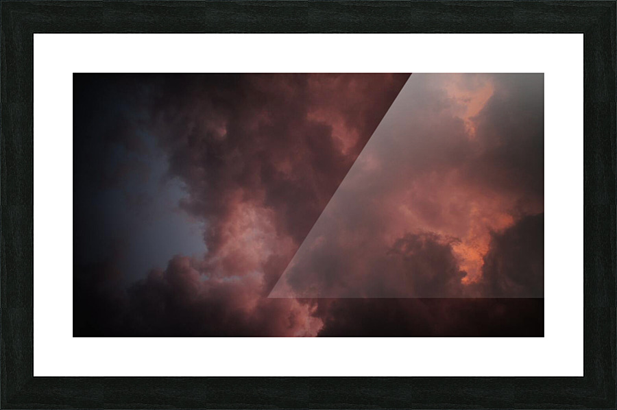 clouds inspire thought Picture Frame print