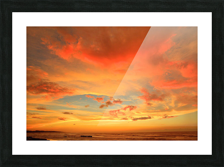 clouds make us smile Picture Frame print