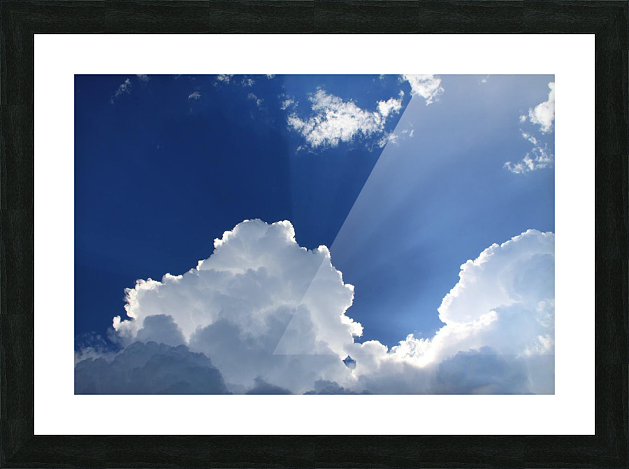 clouds remain scene Picture Frame print