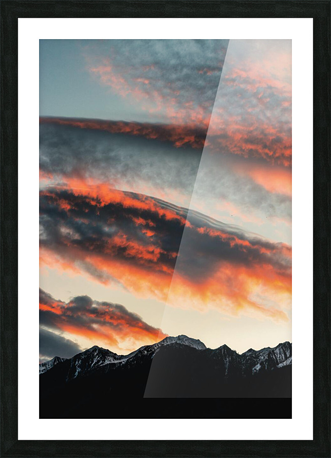 clouds are colourful Picture Frame print