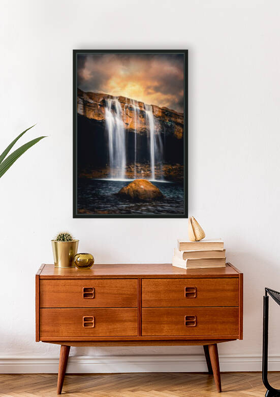 waterfalls  never lie Reproduction