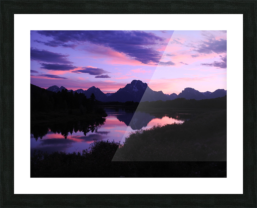 Oxbow Bend Sunset 2 Picture Frame print