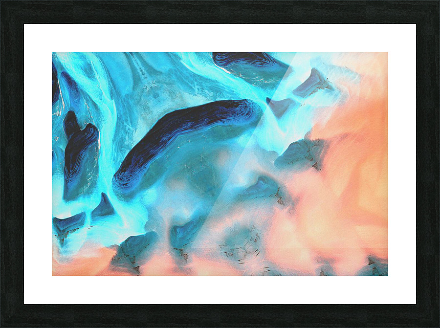Blue Picture Frame print