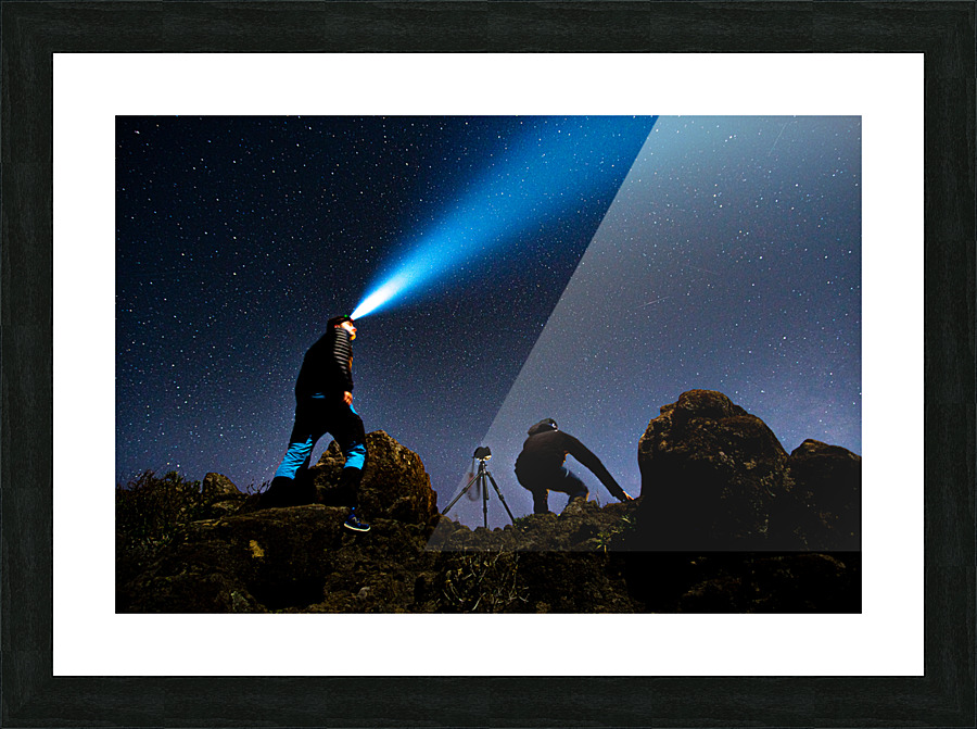 Stargazing Picture Frame print