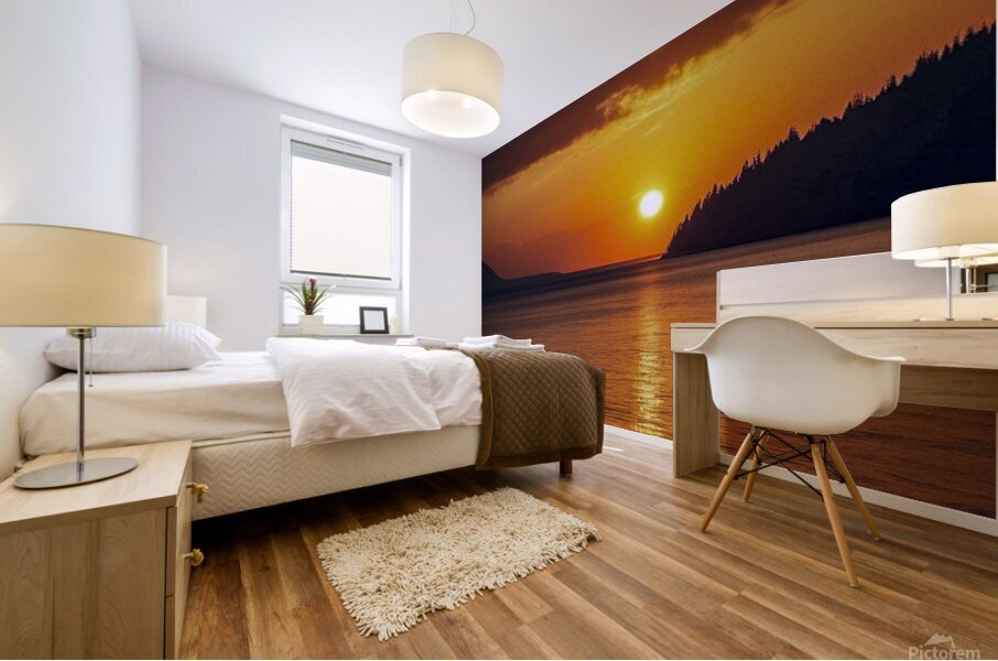 California Sunset Mural print