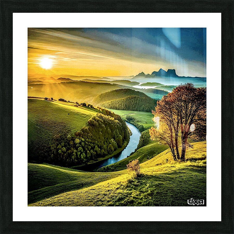 Golden Hour Picture Frame print