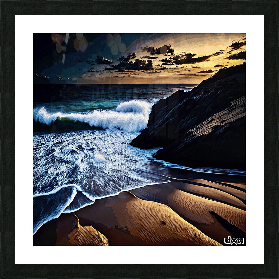 Ocean Avenue  Picture Frame print