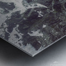 Green blue white Metal print