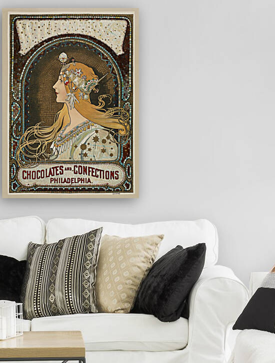 Alphonse Mucha Vintage Poster Zodiac by vintage ad