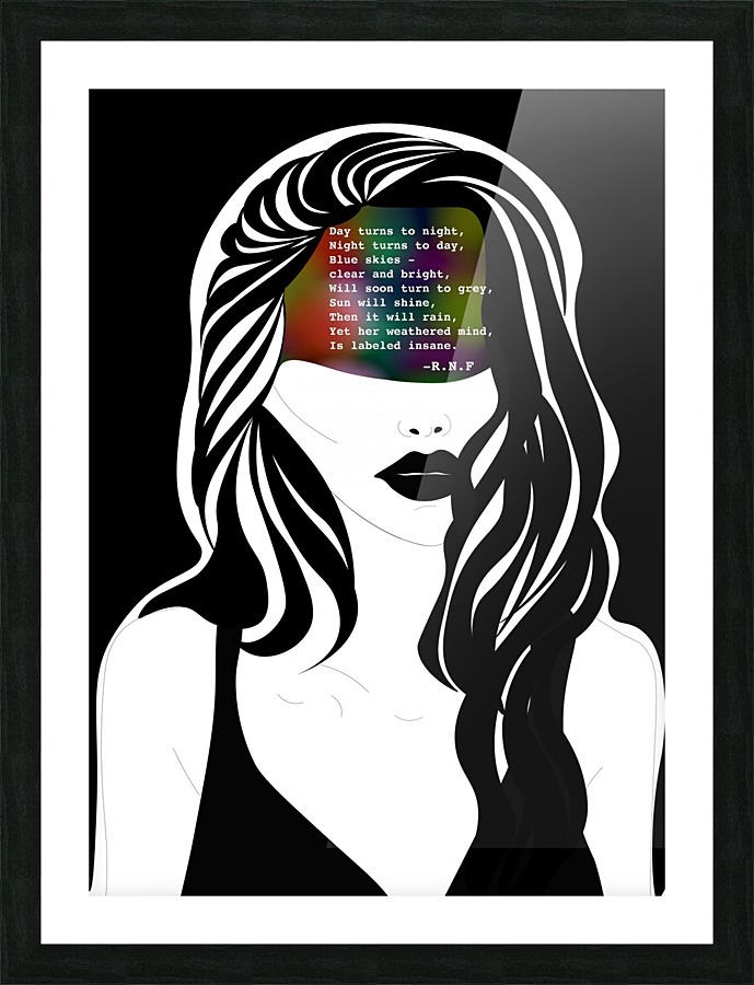 Messy Mind Picture Frame print