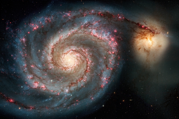 The Whirlpool Galaxy – A Cosmic Dance of Light and Gravity Téléchargement Numérique