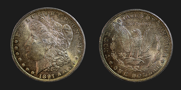 1897 United States Morgan Silver Dollar Téléchargement Numérique