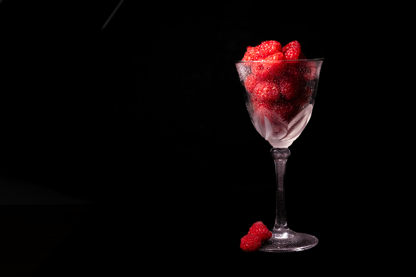 Raspberries in a Wine Glass Digital Download