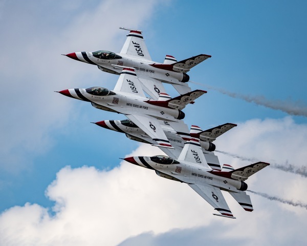 USAF Thunderbirds in their Diamond Formation Digital Download