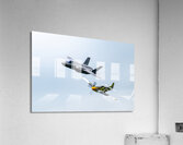Heritage Flight - P-51D Mustang & F-35 Lightning II Acrylic Print