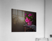 Flowers on an Antique Table Impression acrylique