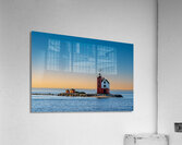 The Lighthouse near Mackinac Island Impression acrylique