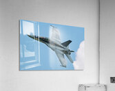 US Navy F-18 Super Hornet tearing through the Sky Impression acrylique