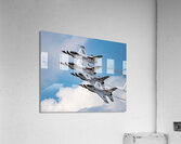 USAF Thunderbirds in their Diamond Formation Acrylic Print