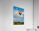 Hot Air Balloon Floating Over the Countryside Acrylic Print