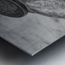 Silver Dollars on Marble Metal print