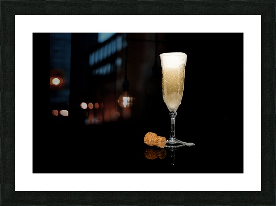 Champagne Picture Frame print