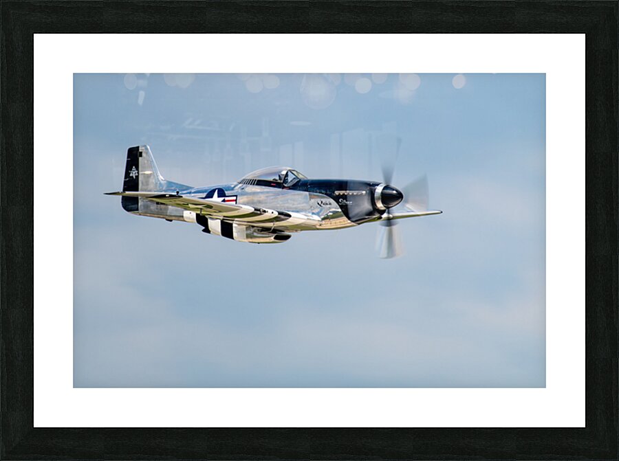 North American Aviation P-51D Mustang - Quick Silver Picture Frame print