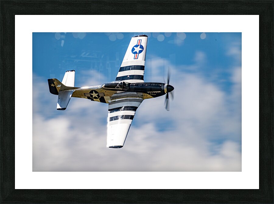 North American Aviation P-51D Mustang - Quick Silver Picture Frame print