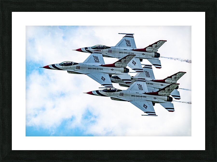 USAF Thunderbirds - Diamond Formation Impression et Cadre photo