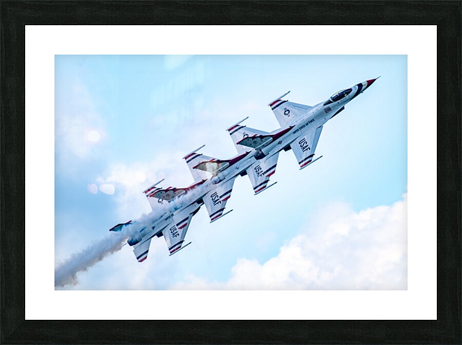 USAF Thunderbirds - Echelon in Review Picture Frame print