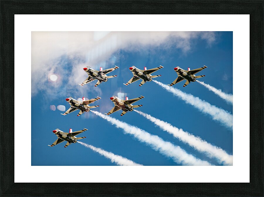 USAF Thunderbirds - Delta Formation Impression et Cadre photo