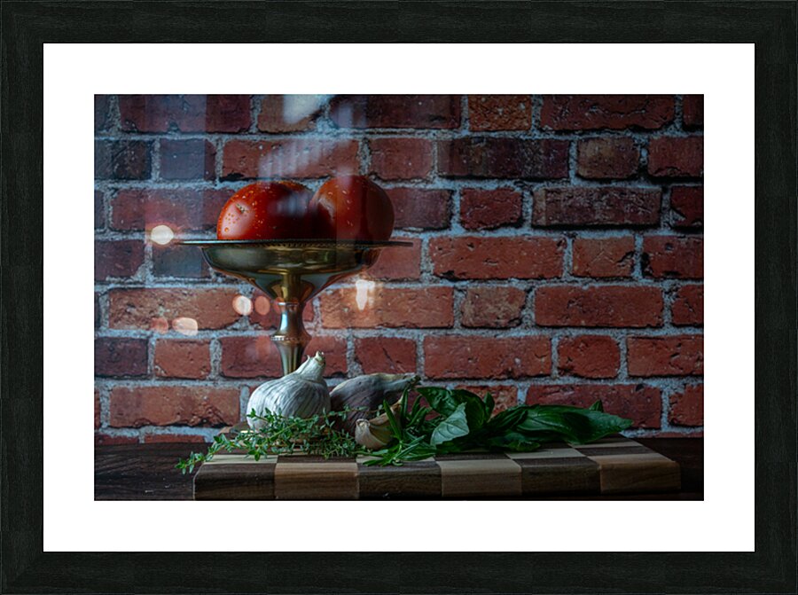 Tomatoes by a Window Picture Frame print