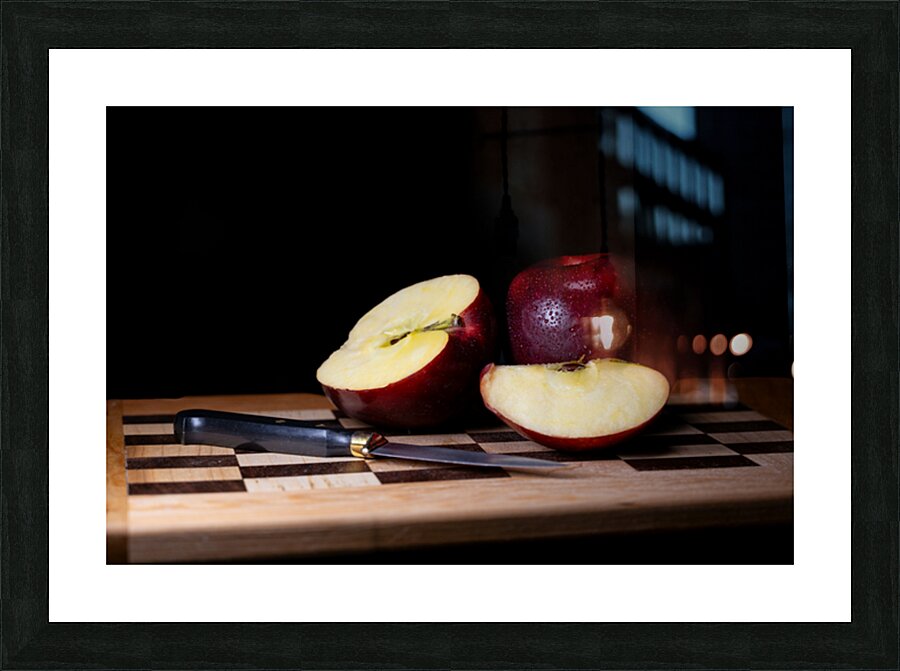 Apples on a Cutting Board Picture Frame print