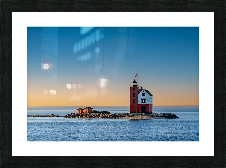 The Lighthouse near Mackinac Island Impression et Cadre photo