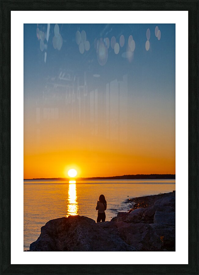 Sunset and Solitude Picture Frame print
