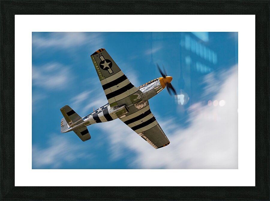 North American Aviation P-51 Mustang Bald Eagle Picture Frame print