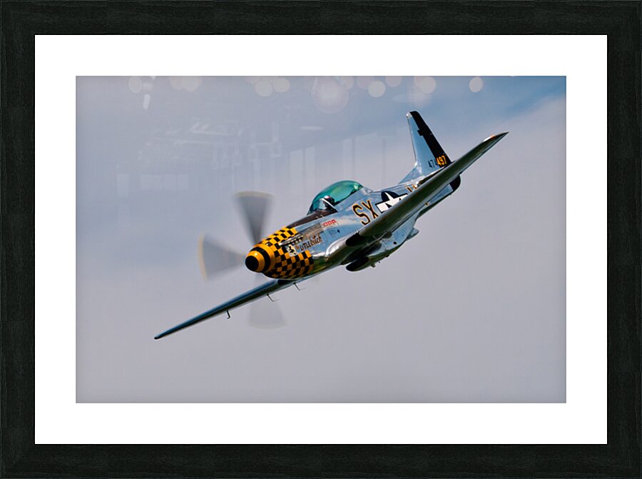 P-51 Mustang - Little Witch Impression et Cadre photo